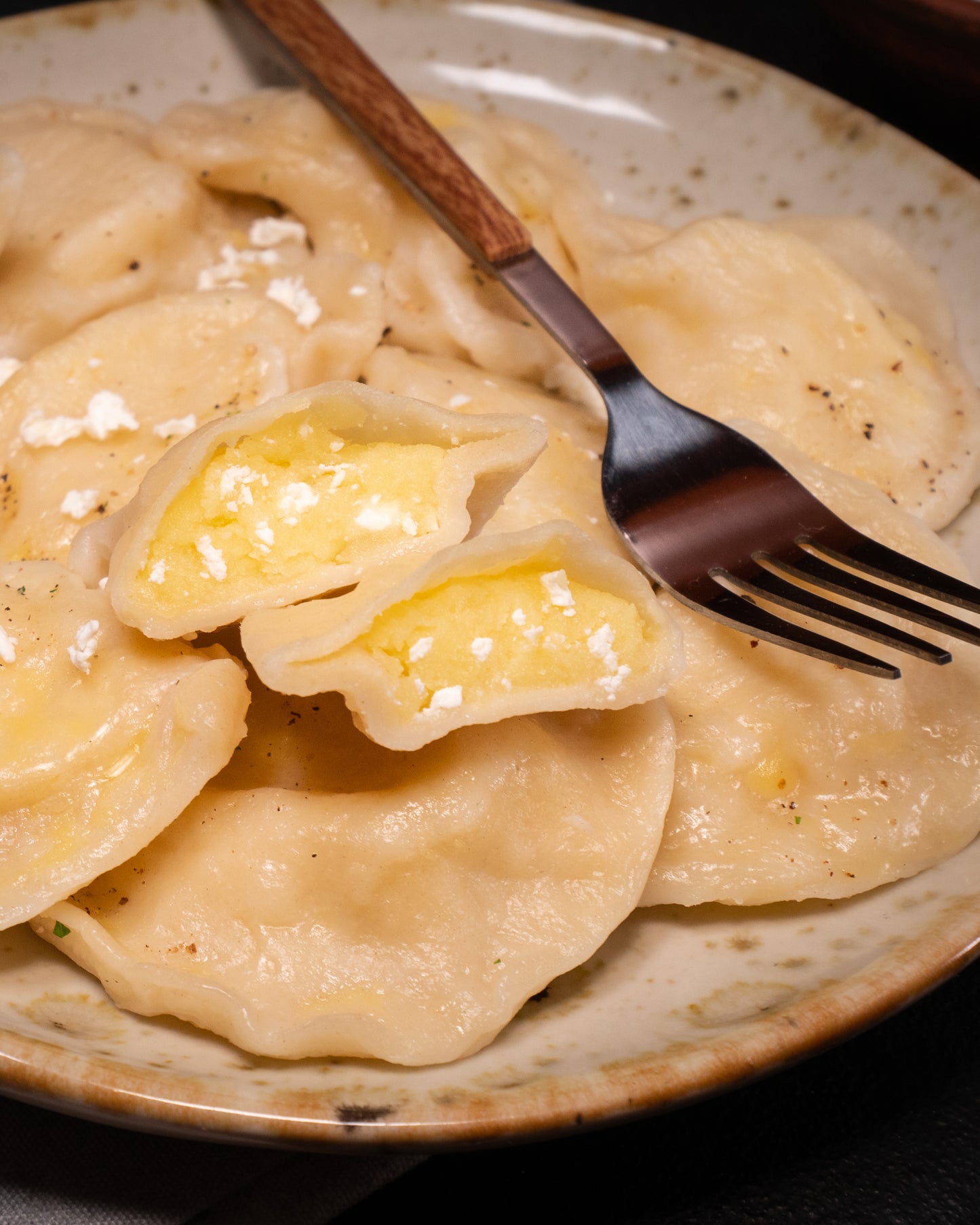 Varenyky mit Kartoffeln und Käse