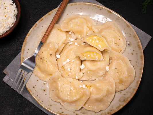 Varenyky mit Kartoffeln und Käse
