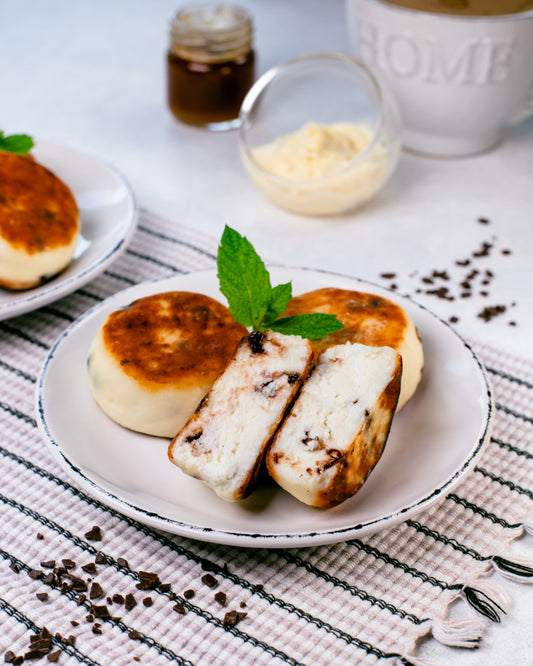 Käsekuchen mit Schokoladentropfen