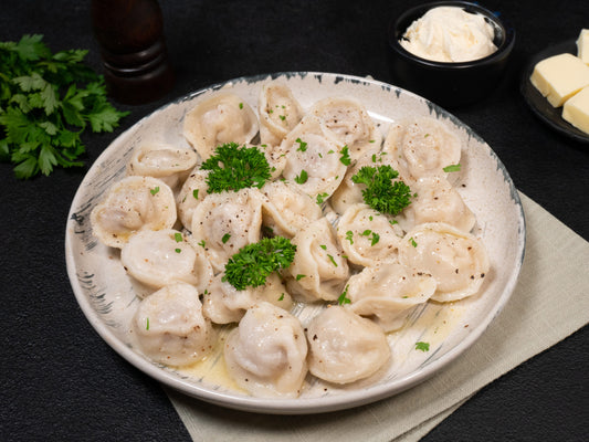 Teigtaschen mit Schweinefleisch