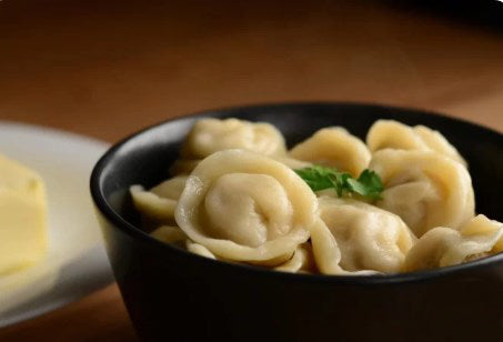 Teigtaschen mit Hühnchen
