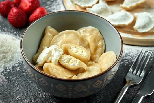 Varenyky mit süßem Käse