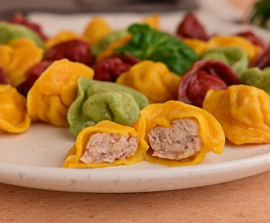 Kinder-Teigtaschen mit Huhn